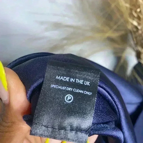 Galvan London Pants Flare Ruffle Hem Pull On Trouser Pants Blue Size 2 - Picture 9 of 10